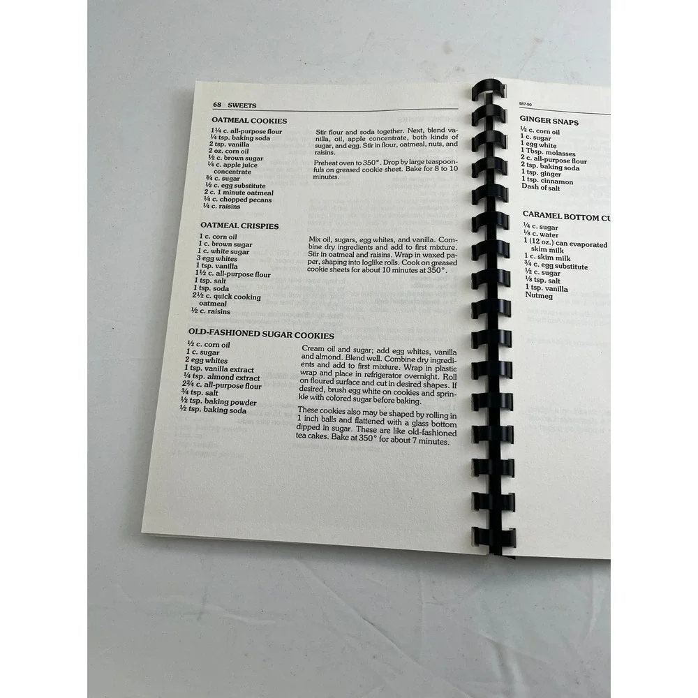 Southern Healthy Heart Cookbook Sue Bentley 1990 Spiral Bound Vintage Recipes